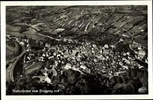 Ak Niederstetten in Württemberg, Fliegeraufnahme