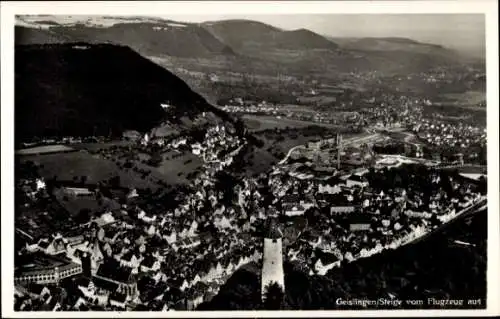 Ak Geislingen an der Steige, Fliegeraufnahme