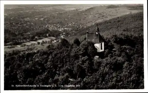 Ak Endingen am Kaiserstuhl, Fliegeraufnahme, St. Katharinenkapelle