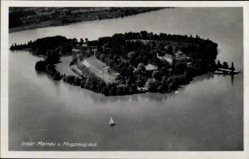 Ak Insel Mainau im Bodensee, Fliegeraufnahme