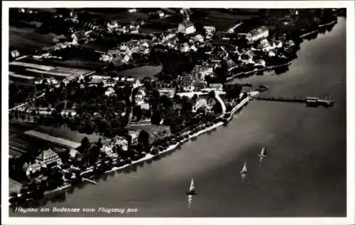 Ak Hagnau am Bodensee, Fliegeraufnahme