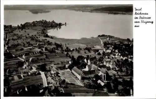 Ak Insel Reichenau Bodensee, Fliegeraufnahme