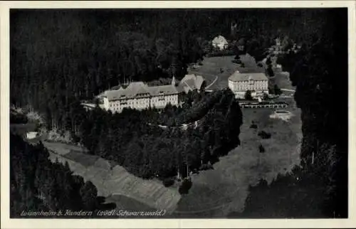 Ak Kandern im Schwarzwald Baden, Fliegeraufnahme, Luisenheim