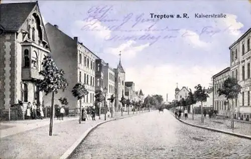 Ak Trzebiatów Treptow Rega Pommern, Kaiserstraße