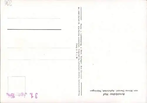 Ak Apfelstädt in Thüringen, Fliegeraufnahme, Arnstädter Hof
