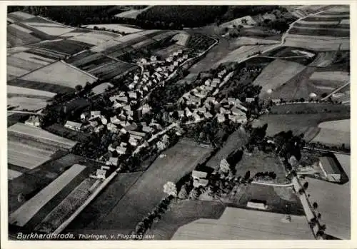 Ak Burkhardtroda Gerstungen in Thüringen, Fliegeraufnahme