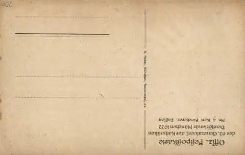 Künstler Ak München, 62. Generalversammlung der Katholiken Deutschlands 1922, Jesus am Kreuz