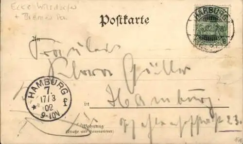 Ak Hamburg Harburg, Hotel Kaiserhof, Ecke Wilsdorfer Straße und Bremer Straße