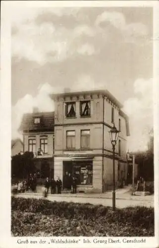 Ak Geesthacht an der Elbe, Waldschänke, Inh. Georg Ebert