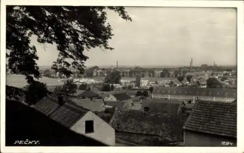 Foto Ak Pečky Petschek Mittelböhmen, Panorama