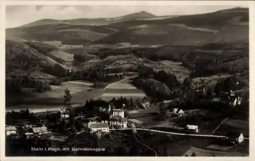 Ak Przesieka Hain Podgórzyn Giersdorf Riesengebirge Schlesien, Gesamtansicht, Schneekoppe