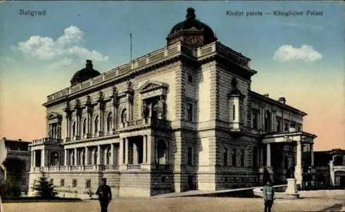 Ak Beograd Belgrad Serbien, Königlicher Palast