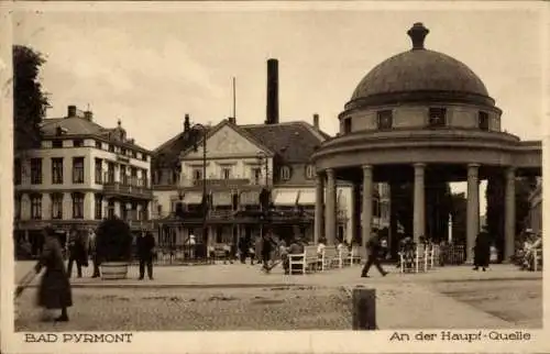 Ak Bad Pyrmont in Niedersachsen, An der Hauptquelle