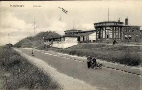 Ak Nordseebad Norderney Ostfriesland, Giftbude