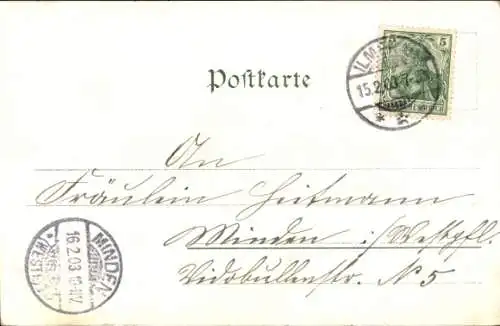 Ak Ilmenau in Thüringen, Panorama vom Ort