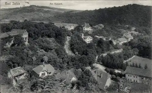 Ak Bad Sulza im Weimarer Land Thüringen, Am Kurpark, Blick aus der Vogelschau