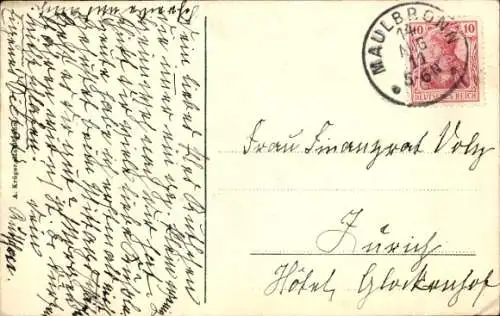 Ak Maulbronn im Schwarzwald, Klosterhof, Kind