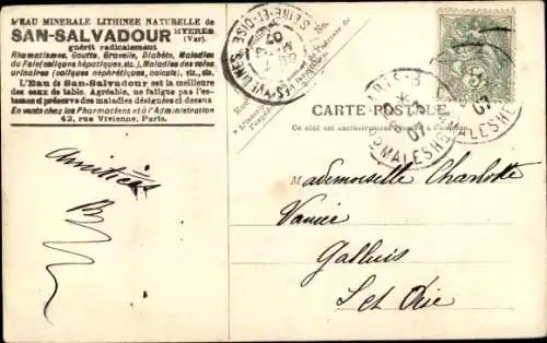 Ak Hyères Var, San Salvadour, Grand Carrefour du Parc