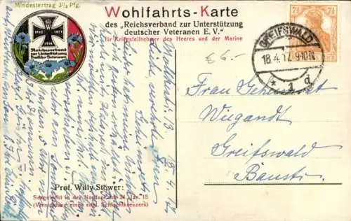 Künstler Ak Stöwer, Willy, Deutsche Kriegsschiffe, Seegefecht in der Nordsee am 24. Januar 1915