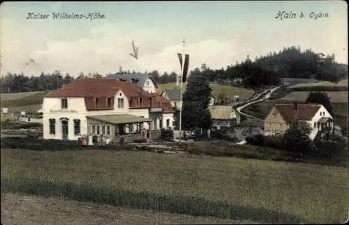 Ak Hain Hayn Oybin Oberlausitz, Kaiser Wilhelms Höhe