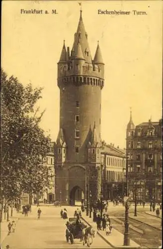 Ak Frankfurt am Main, Eschenheimer Turm