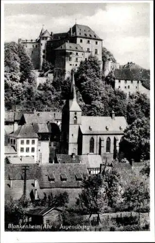 Ak Blankenheim a.d. Ahr, Teilansicht mit Jugendburg