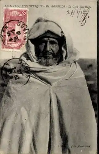 Ak Marokko Malerisch, el Boroudj, Caid Bou-Haffa
