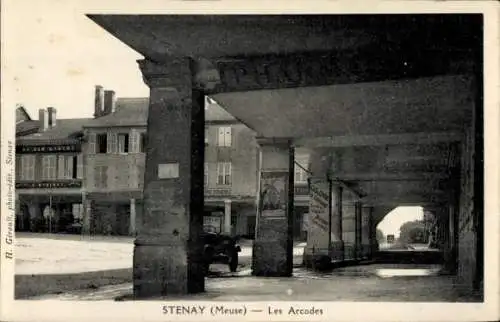 Ak Stenay Lorraine Meuse, Arcades