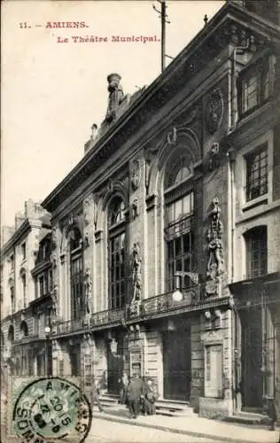 Ak Amiens Somme, Theatre Municipal