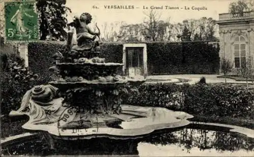 Ak Versailles Yvelines, Grand Trianon, La Coquille