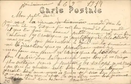 Ak Mions Isère, altes Schloss, Südseite