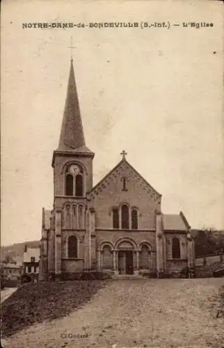 Ak Notre Dame de Bondeville Seine Maritime, Kirche