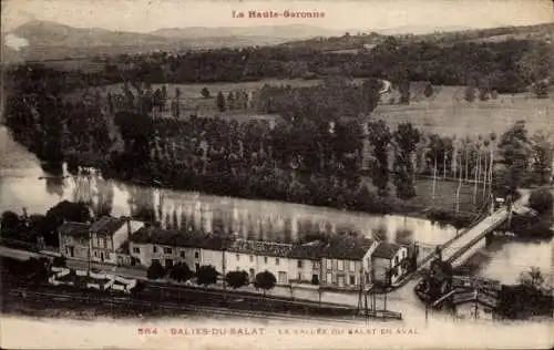 Ak Salies du Salat Haute Garonne, La Vallee du Salat en Aval