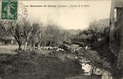 Ak Beaumes de Venise Vaucluse, Riviere de la Salette