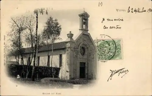 Ak Vittel Lothringen Vosges, Eglise du Parc