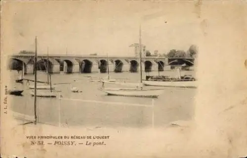 Ak Poissy Yvelines, Brücke