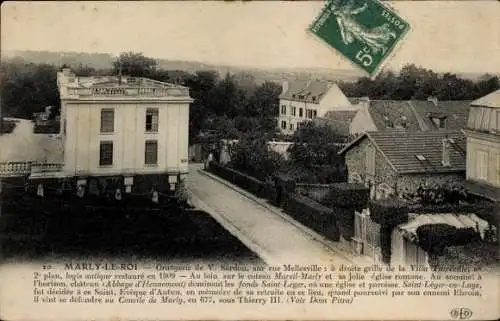 Ak Marly le Roi Yvelines, Orangerie de V. Sardou, sur rue Mellesville, Villa