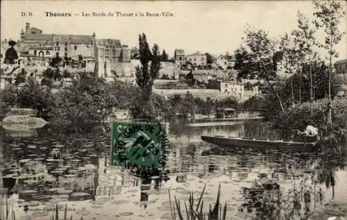 Ak Thouars Deux Sèvres, Les Bords du Thouet a la Basse-Ville