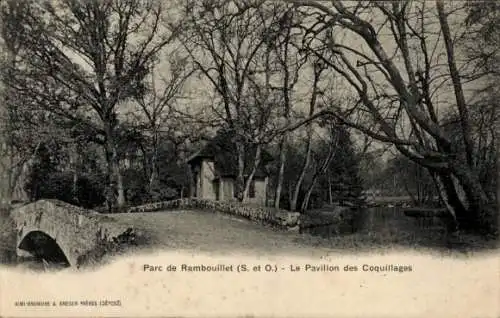 Ak Rambouillet Yvelines, Park, Pavillon des Coquillages