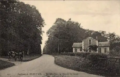 Ak Beauvais Oise, bois du Parc, Maison du Garde