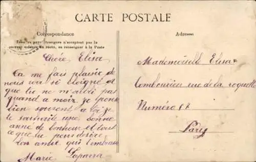 Ak Cantal Auvergne, Personen in Volkstrachten