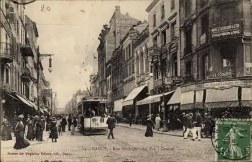 Ak Nancy Meurthe et Moselle, Central Point, Rue Saint Dizier