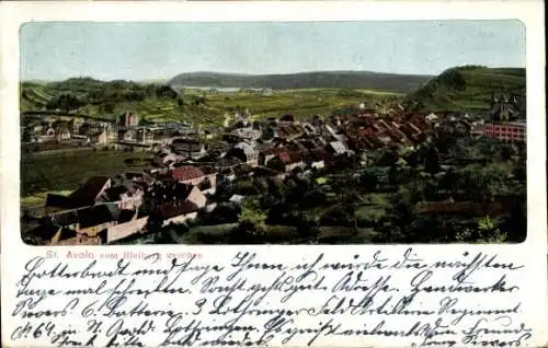 Ak St. Avold Lothringen Moselle, Blick auf den Ort