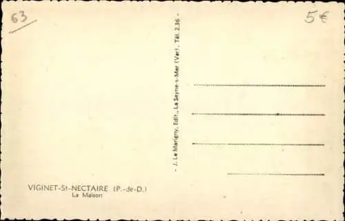 Ak Viginet Saint Nectaire le Haut Puy de Dôme, La Maison