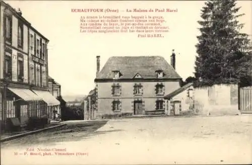 Ak Echauffour Orne, La Maison du Paul Harel