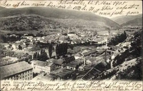 Ak Bitschwiller lès Thann Bitschweiler Elsass Haut Rhin, Panorama