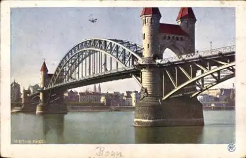 Ak Bonn am Rhein, Rheinbrücke