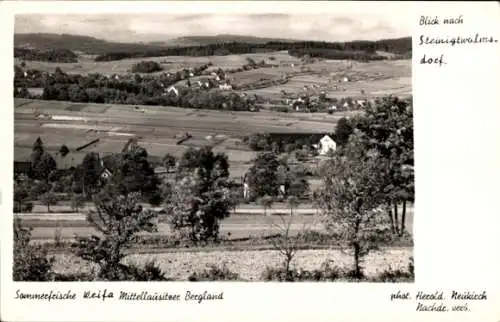 Ak Weifa Mittellausitzer Bergland, Blick nach Steinigtwolmsdorf