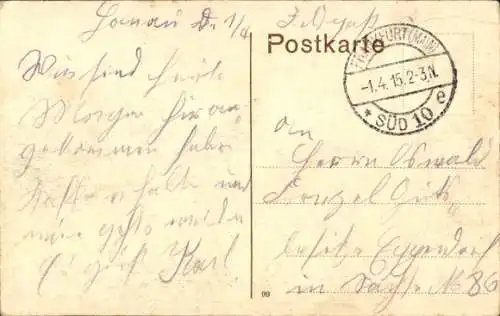 Ak Hanau am Main, an der Kinzig