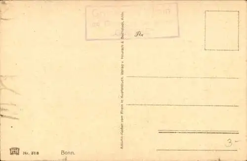 Ak Bonn am Rhein, Rheinbrücke